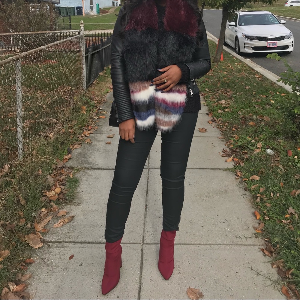 Maroon Booties